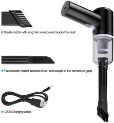 Mini Portable Vaccum Cleaner - USB Rechargeable Handheld Cleaner for Home and Car